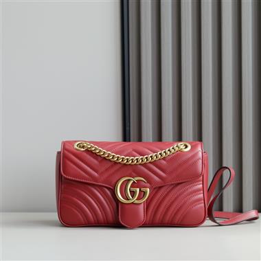 GUCCI   2025新款女生時尚包包 尺寸：26*15*7CM