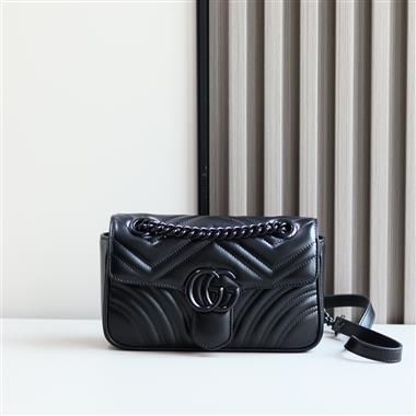 GUCCI   2025新款女生時尚包包 尺寸：22*13*6CM