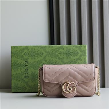 GUCCI   2025新款女生時尚包包 尺寸：10*16.5*4.5CM
