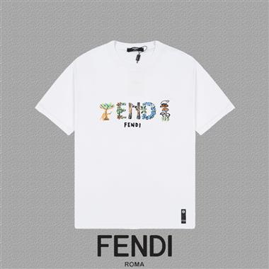 FENDI   2025夏季新款短袖T恤  男女同款
