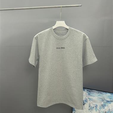 MIUMIU   2025夏季新款短袖T恤