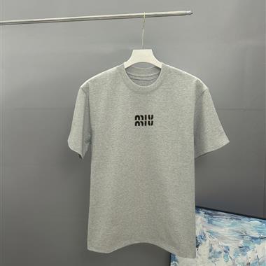 MIUMIU   2025夏季新款短袖T恤