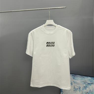 MIUMIU   2025夏季新款短袖T恤