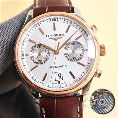 LONGINES  2025新款時尚休閒手錶   尺寸：42MM