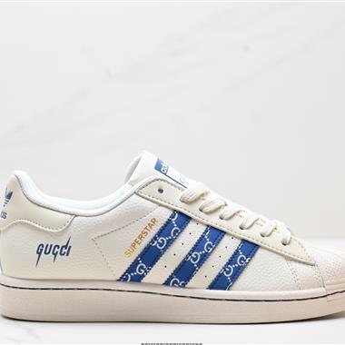 Adidas三葉草 Originals Superstar貝殼頭系列低幫經典百搭休閑運動板鞋
