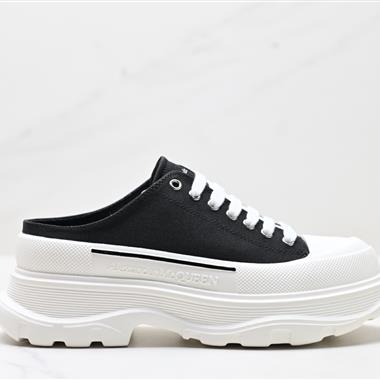 Alexander McQueen  Tread Slick 帆布 半拖款