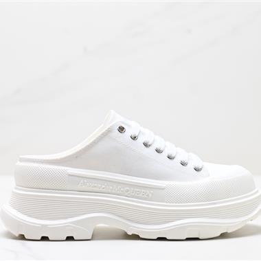 Alexander McQueen  Tread Slick 帆布 半拖款
