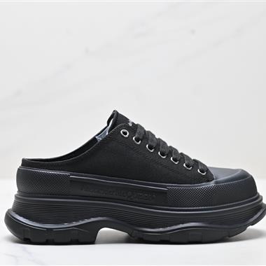 Alexander McQueen  Tread Slick 帆布 半拖款