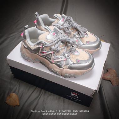 Fila Core Fashion Fluid 6 貓爪6.0系列低幫復古老爹風潮流休閑運動慢跑鞋