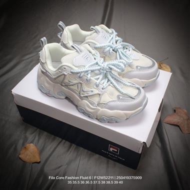 Fila Core Fashion Fluid 6 貓爪6.0系列低幫復古老爹風潮流休閑運動慢跑鞋