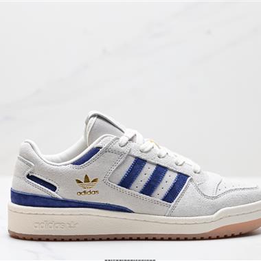 Adidas Forum LOW CL三葉草低邦 經典魔術貼復古板鞋