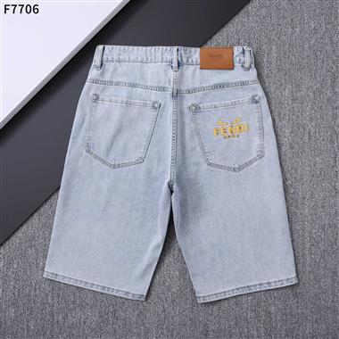 FENDI   2025夏季新款休閒牛仔短褲