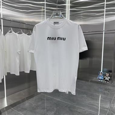 MIUMIU   2025夏季新款短袖T恤