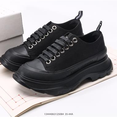 Alexander McQueen Oversized Sneakers 低幫時裝厚底休閑運動小白板鞋