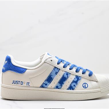 Adidas 三葉草 Originals Superstar貝殼頭低幫經典百搭休閑運動板鞋