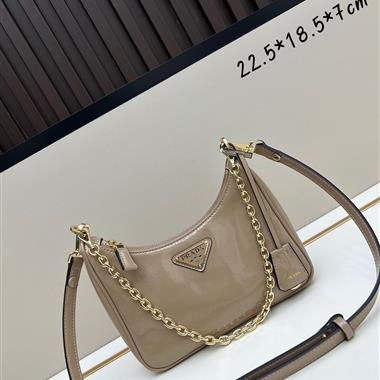 PRADA   2025新款女生時尚包包 尺寸：22.5*18.5*7CM