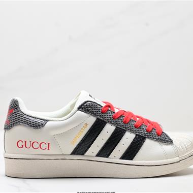 Adidas 三葉草 Originals Superstar貝殼頭系列低幫經典百搭休閑運動板鞋
