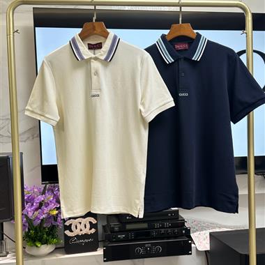GUCCI  2025夏季新款短袖POLO衫  白色