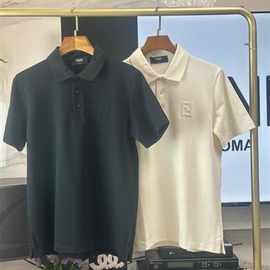FENDI   2025夏季新款短袖POLO衫  黑色