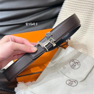 HERMES   2025新款時尚皮帶  3.2CM