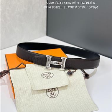 HERMES   2025新款時尚皮帶  3.2CM