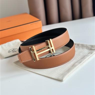 HERMES   2025新款時尚皮帶  3.2CM