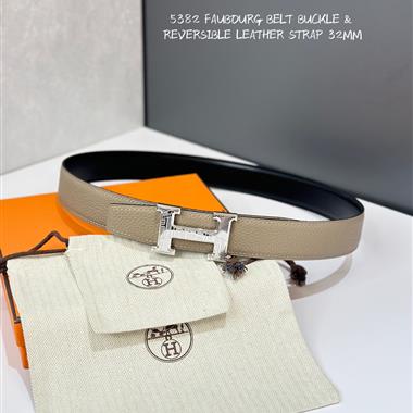 HERMES   2025新款時尚皮帶  3.2CM