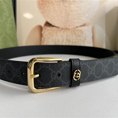 GUCCI   2025新款時尚皮帶   3.5CM