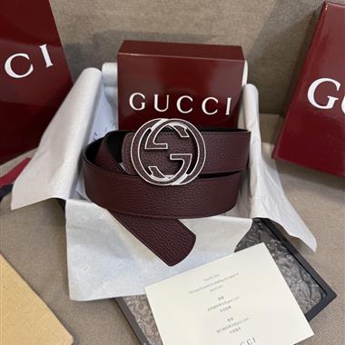 GUCCI   2025新款時尚皮帶  4.0CM