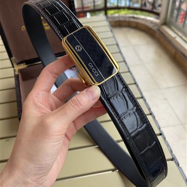 GUCCI   2025新款時尚皮帶   3.5CM