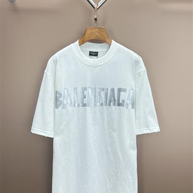 Balenciaga   2025夏季新款短袖T恤  尺寸偏大