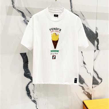 FENDI   2025夏季新款短袖T恤  尺寸偏大