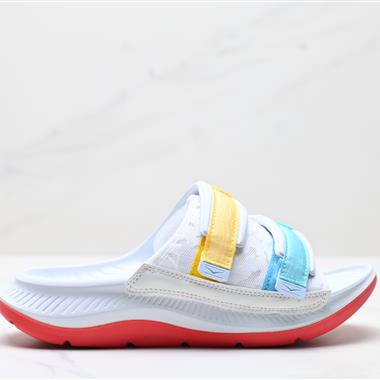 HOKA ONE ONE ORA Luxe 休閑透氣舒緩 橡膠底防滑壹字拖鞋