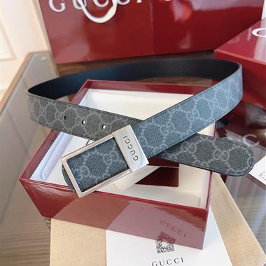 GUCCI   2025新款時尚皮帶  3.5CM