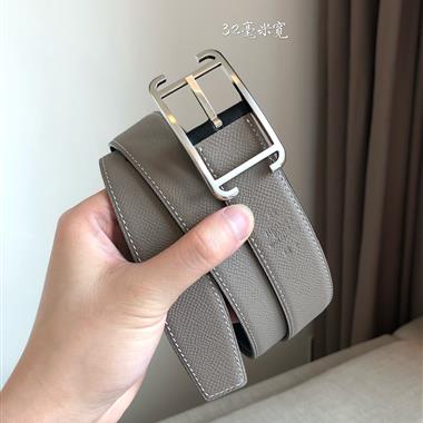 HERMES   2025新款時尚皮帶 3.2CM