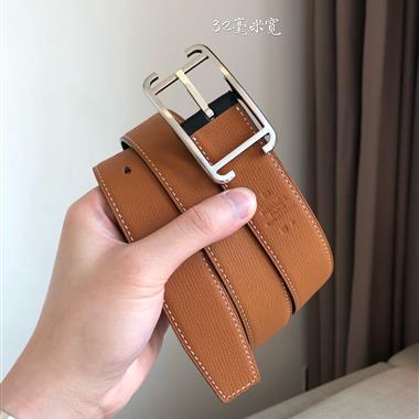 HERMES   2025新款時尚皮帶 3.2CM
