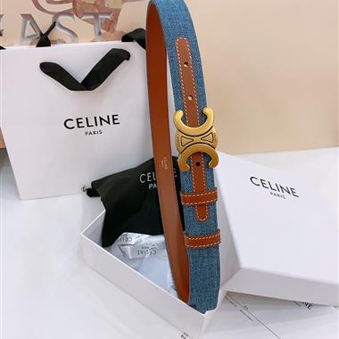 CELINE   2025新款時尚皮帶   2.5CM