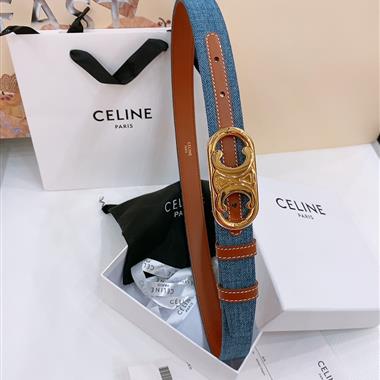CELINE   2025新款時尚皮帶   2.5CM