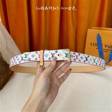 LOUIS VUITTON   2025新款時尚皮帶   3.0CM