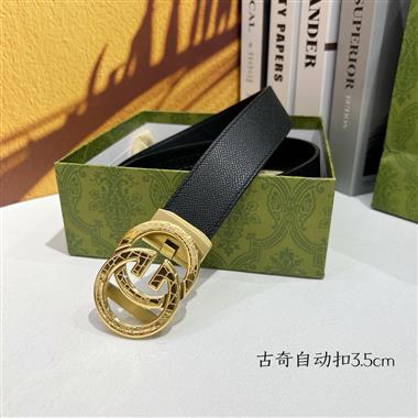 GUCCI   2025新款時尚皮帶  3.5CM
