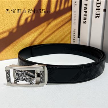 BURBERRY   2025新款時尚皮帶  3.5CM