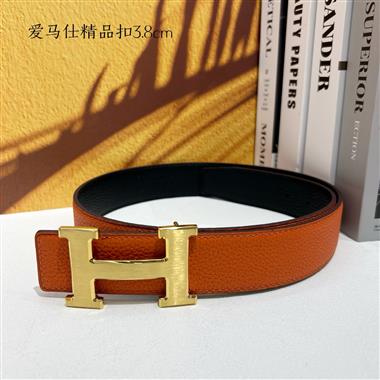 HERMES   2025新款時尚皮帶  3.8CM