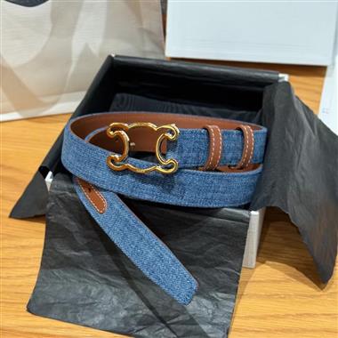 CELINE   2025新款時尚皮帶   2.5CM