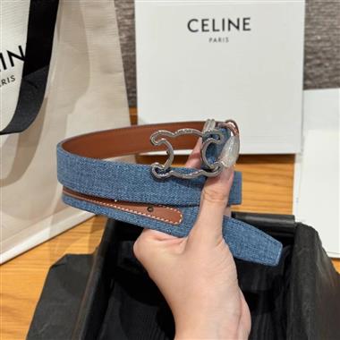 CELINE   2025新款時尚皮帶   2.5CM