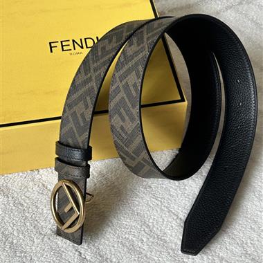 FENDI   2025新款時尚皮帶  4.0CM