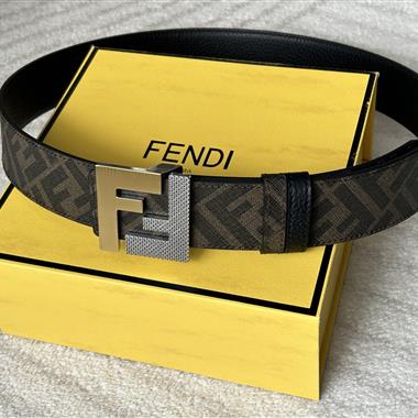 FENDI   2025新款時尚皮帶  4.0CM