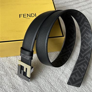 FENDI   2025新款時尚皮帶  4.0CM