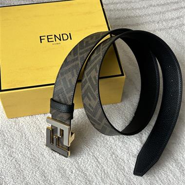 FENDI   2025新款時尚皮帶  4.0CM
