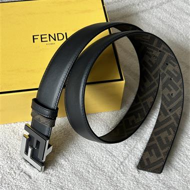 FENDI   2025新款時尚皮帶  4.0CM