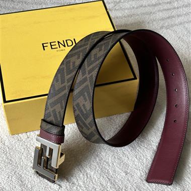 FENDI   2025新款時尚皮帶  4.0CM